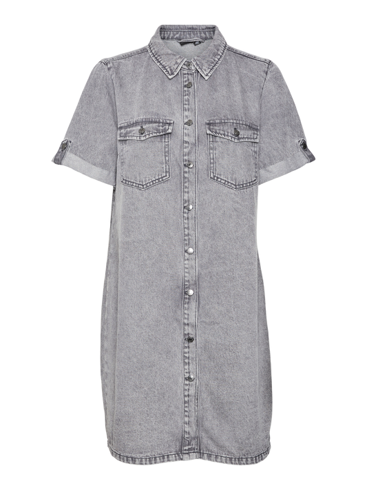 VMJENNIE denim dress - Medium Grey Denim