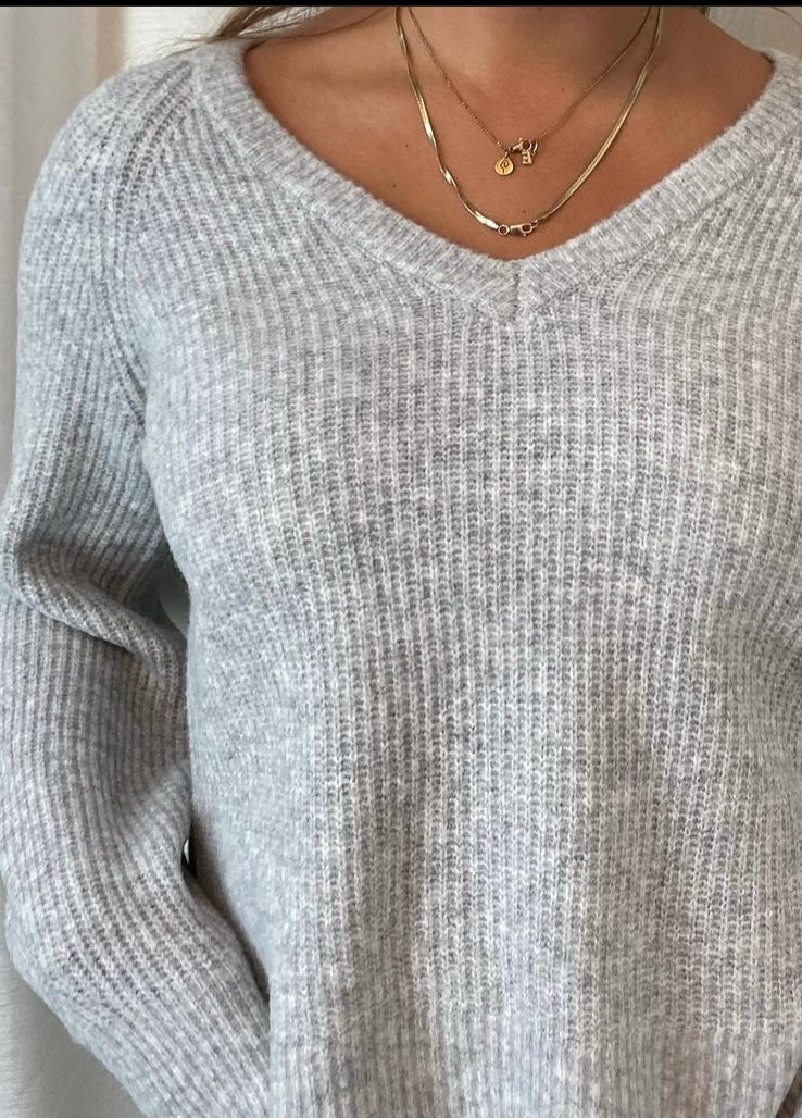 VMSTAZIE Pullover - Light Grey Melange
