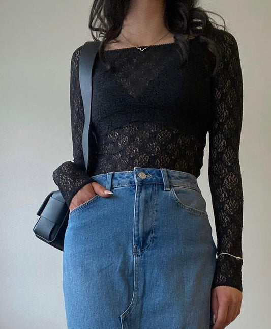 VMLIZZO boatneck Top - Black