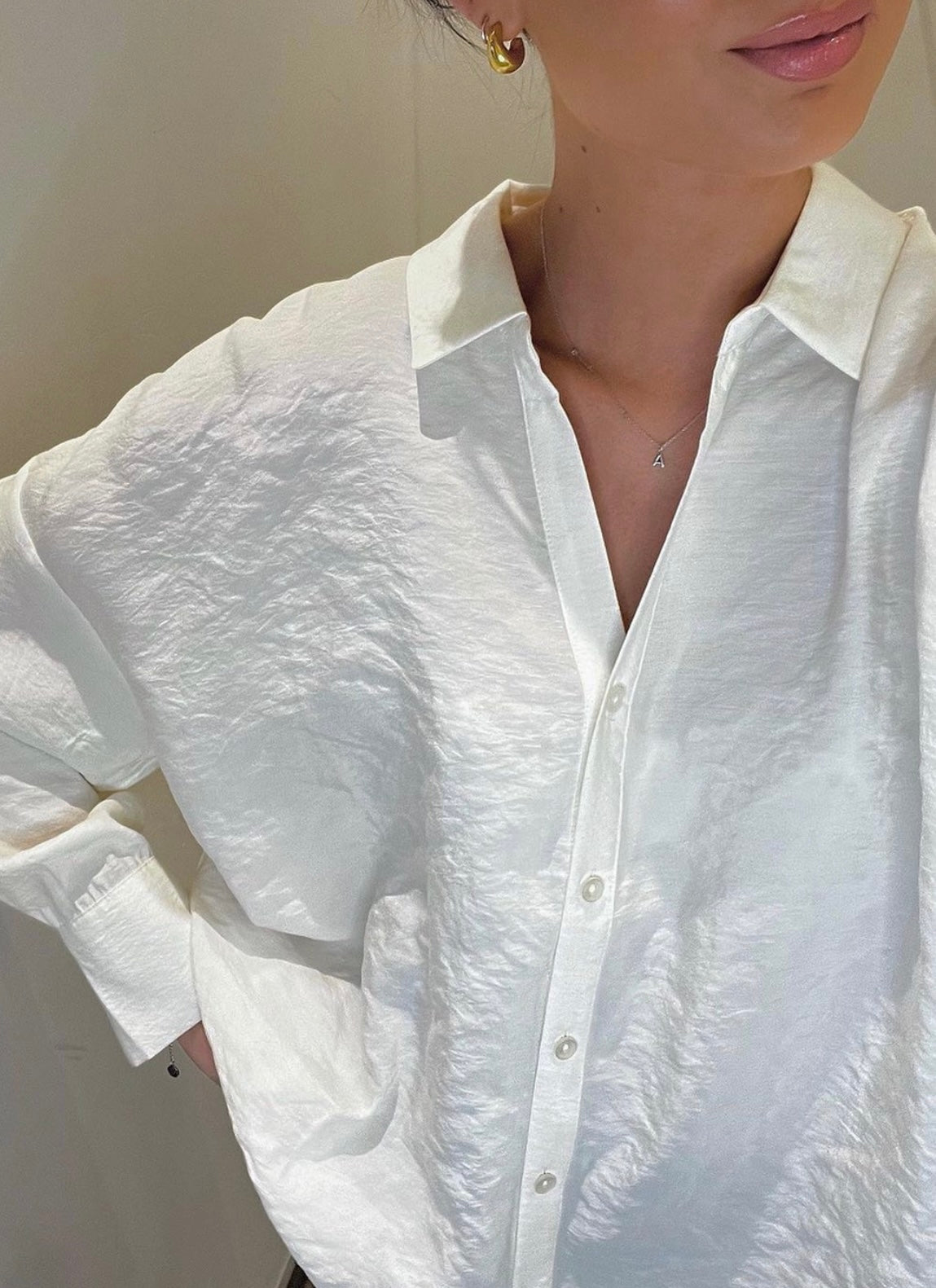 VMQUEENY Shirts - Antique White