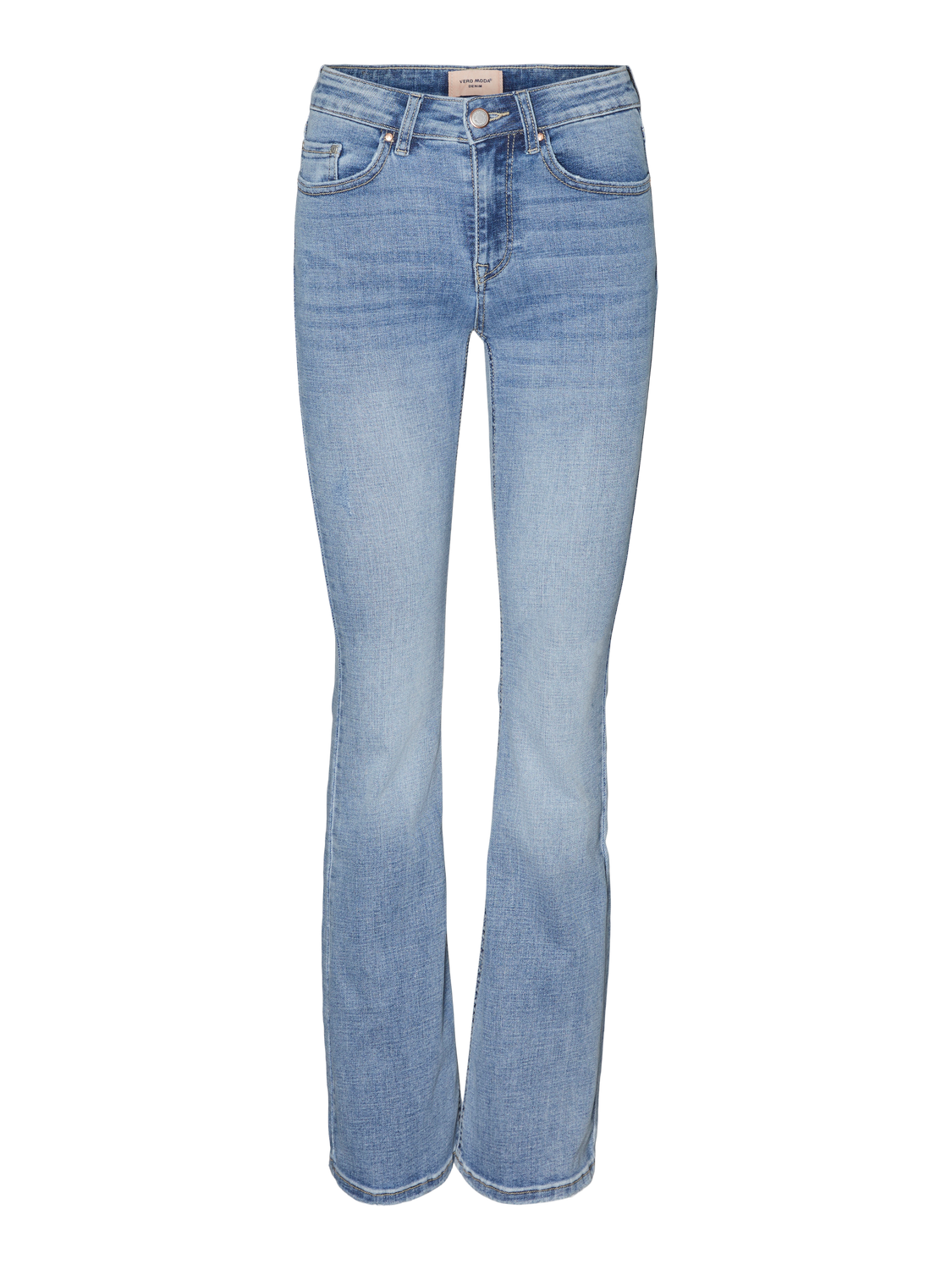 VMFLASH Jeans flare - Light Blue Denim