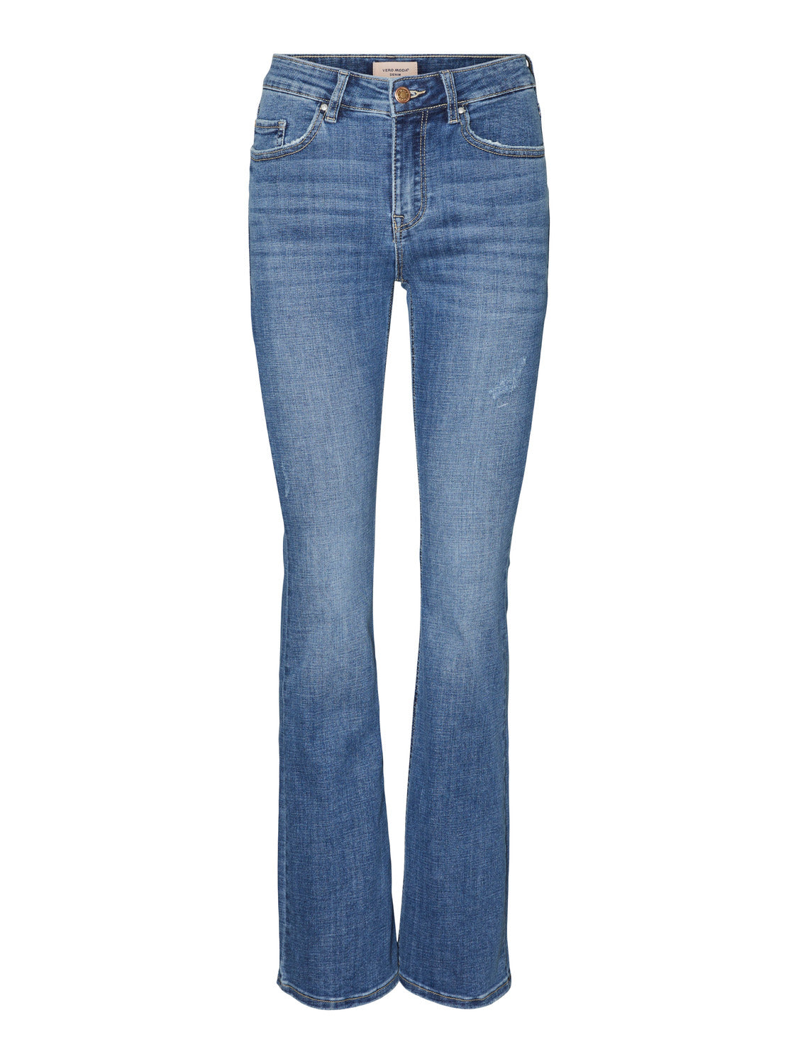 VMFLASH flare jeans - Medium Blue Denim