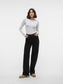 VMCHLOE Top l/s - Light Grey Melange