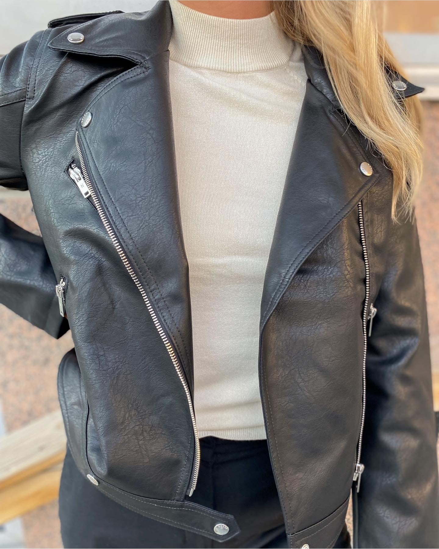 NMROLLO coated jacket - Black