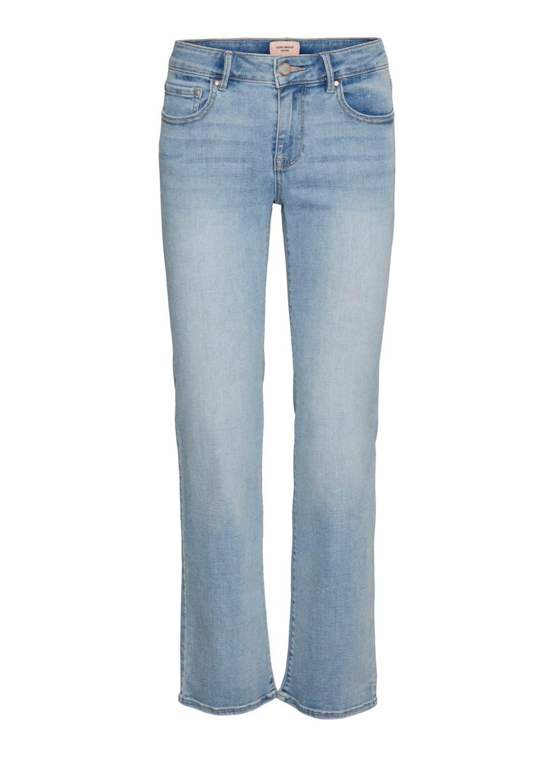 VMFLASH straight Jeans - Light Blue Denim